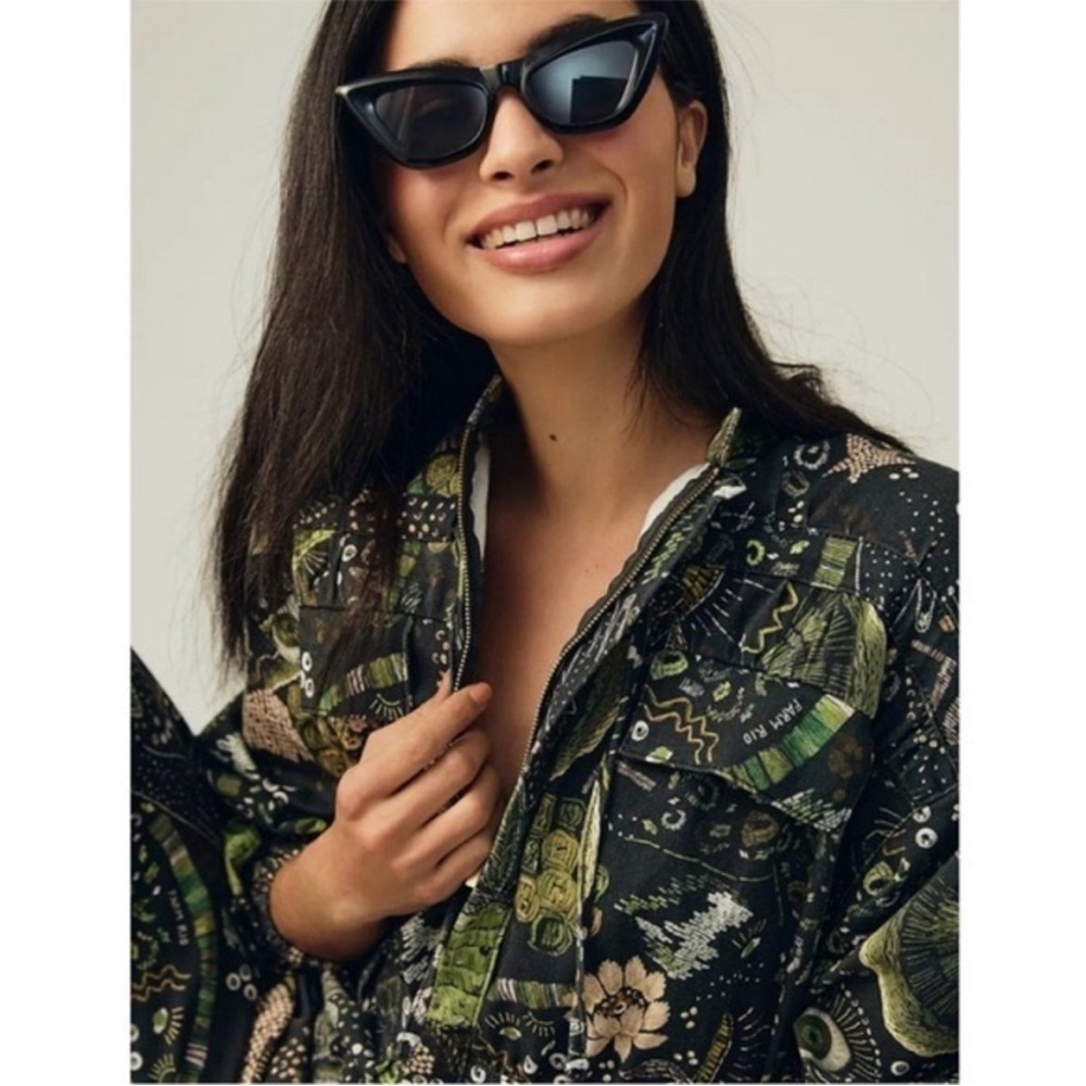 Farm Rio X Anthropologie Borogodo Green Jumpsuit • XL - Picture 4 of 9